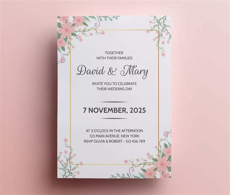 wedding invitation model